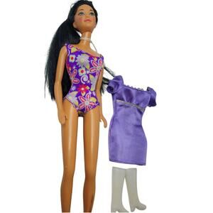 1994 Kira Tropical Splash  Barbie Restyled with Swim Suit, Dress & Go Go Boots